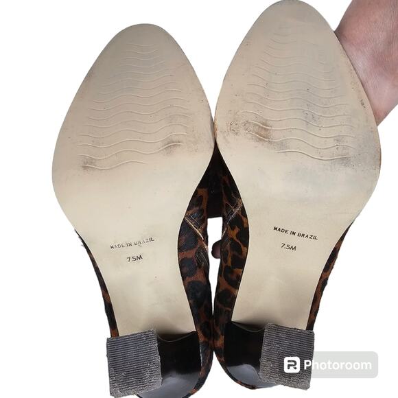 Matisse Eclair Leopard Cowhair Booties Women's 7.5 M - Picture 14 of 15